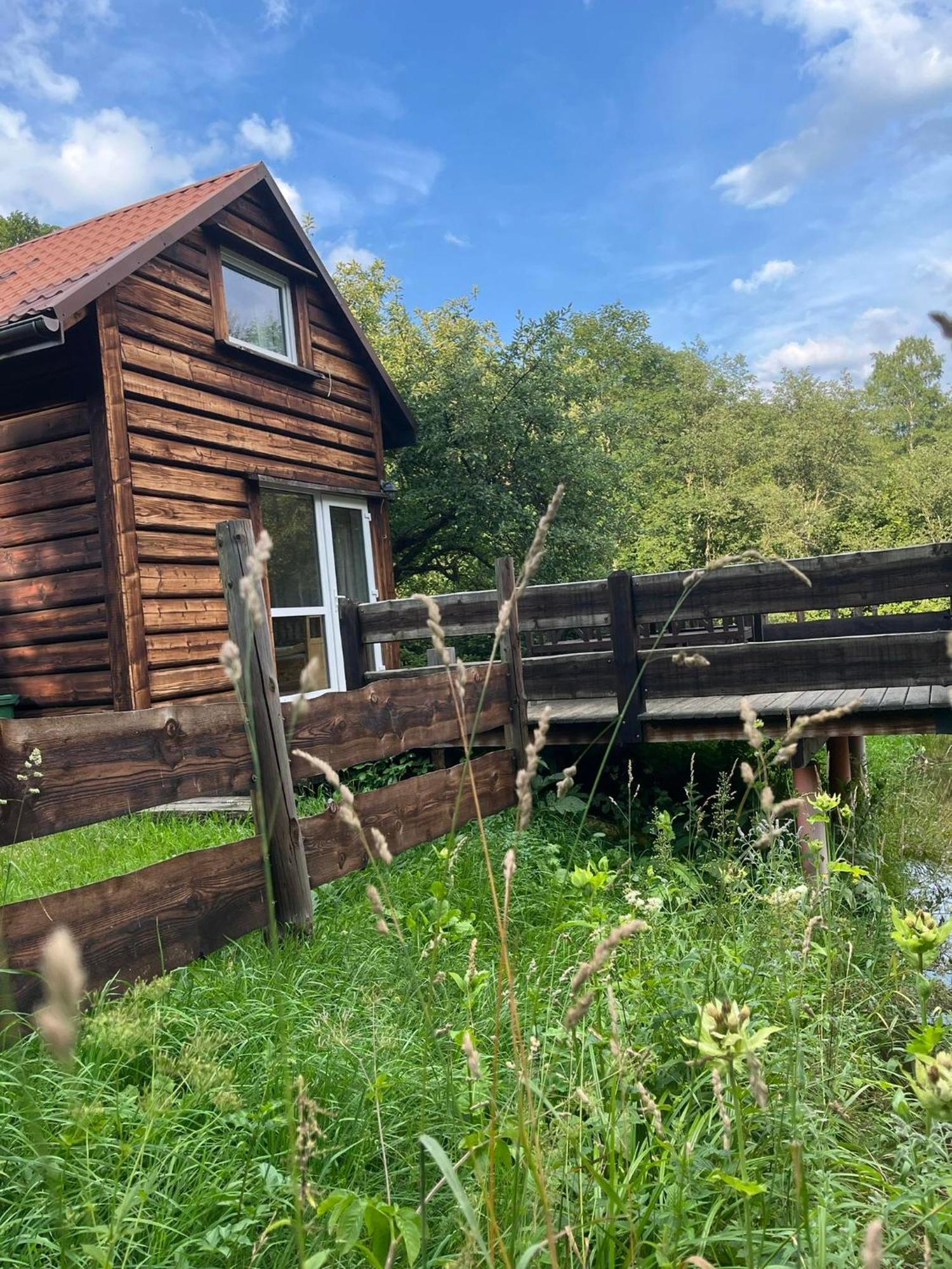 Pod Dobrym Adresem- Domek Nad Stawem Cisna Bagian luar foto